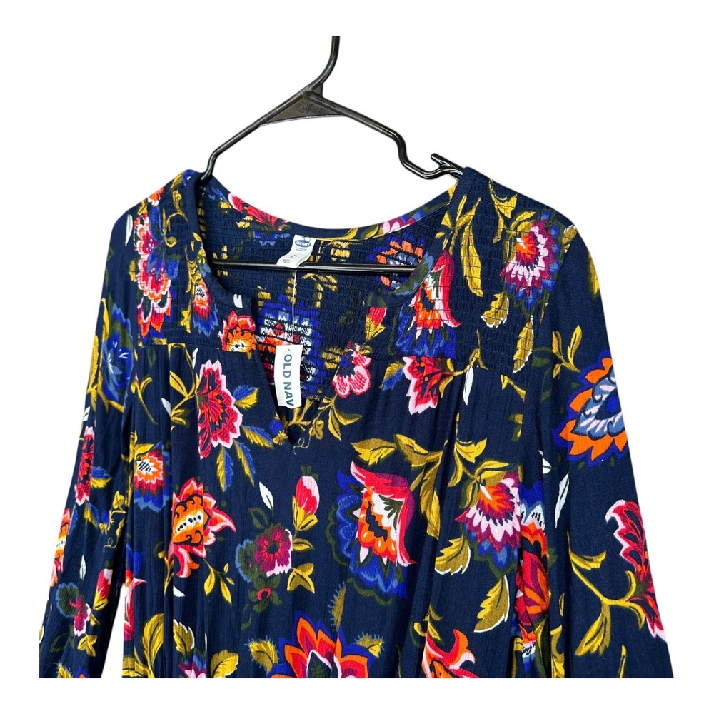 Old Navy NWT Women's S Small Boho Floral Dress Peasant Gypsy Swing Midi - Picture 7 of 15